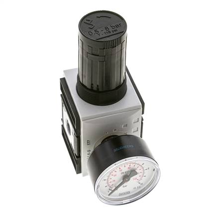 Precisiedrukregelaar voor spruitstukassemblage G1/4'' 2000l/min 0.5-8.0bar/7-116psi PA Futura 1