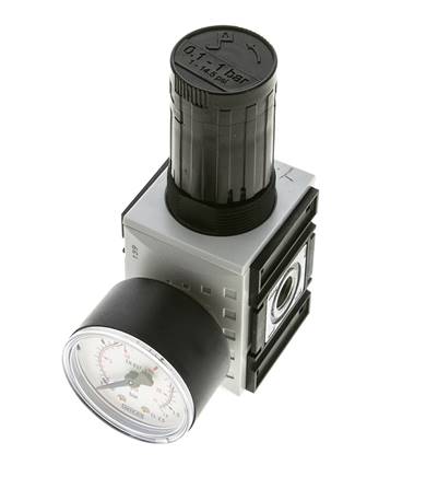 Nauwkeurige Drukregelaar voor Manifold Assemblage G1/4'' 2000l/min 0.1-1.0bar/1-14psi PA Futura 1