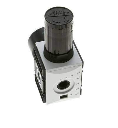 Drukregelaar voor Manifold Assemblage G1/4'' 2000l/min 0.5-8.0bar/7-116psi PA Futura 1