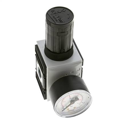Drukregelaar voor Manifold Assemblage G1/4''&3/8'' 2500l/min 0.1-1.0bar/1-14psi PA Futura 1