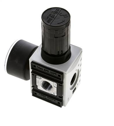 Drukregelaar voor Verdeelblok G1/4'' en 3/8'' 2500l/min 0,5-10,0bar/7-145psi Futura 1
