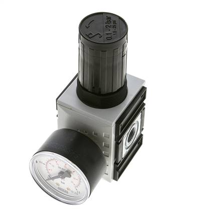 Drukregelaar voor Manifold Assemblage G1/4'' 2000l/min 0.1-2.0bar/1-29psi PA Futura 1