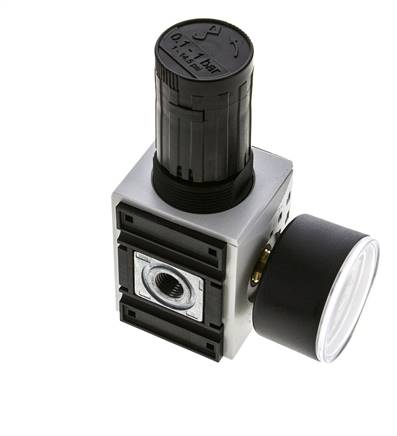 Drukregelaar voor Manifold Assemblage G1/4'' 2000l/min 0.1-1.0bar/1-14psi PA Futura 1