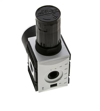 Drukregelaar voor Verdeelblok G1/4'' en 3/8'' 2500l/min 0,5-10,0bar/7-145psi Futura 1
