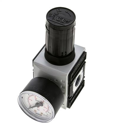 Drukregelaar voor Verdeelblok G1/4'' en 3/8'' 2500l/min 0,5-10,0bar/7-145psi Futura 1