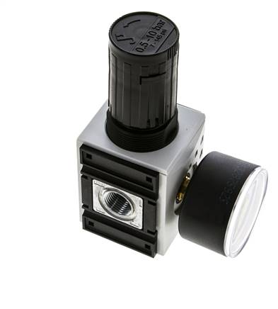 Drukregelaar voor Verdeelblok G1/4'' en 3/8'' 2500l/min 0,5-10,0bar/7-145psi Futura 1