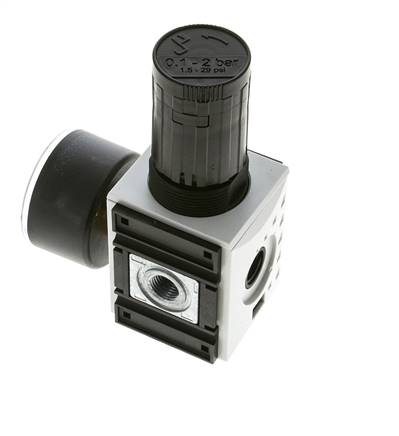 Drukregelaar voor Manifold Assemblage G1/4'' 2000l/min 0.1-2.0bar/1-29psi PA Futura 1