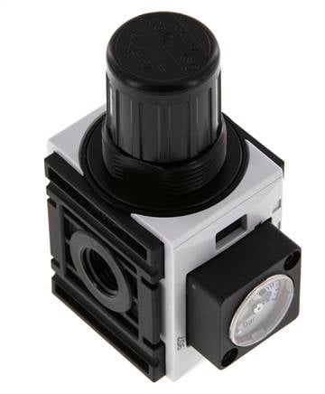 Drukregelaar G1/4'' 1000l/min 0.5-10.0bar/7-145psi PA Futura 0