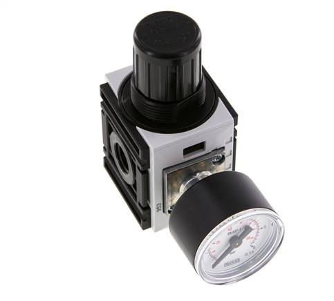 Drukregelaar G1/4'' 1000l/min 0.2-4.0bar/3-58psi PA 40 mm Manometer Futura 0