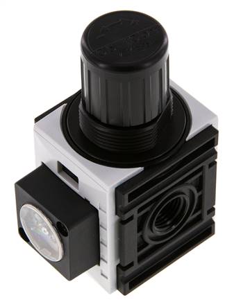 Drukregelaar G1/4'' 1000l/min 0.5-10.0bar/7-145psi PA Futura 0