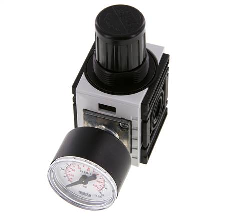 Drukregelaar G1/4'' 1000l/min 0.5-8.0bar/7-116psi PA 40 mm Manometer Futura 0