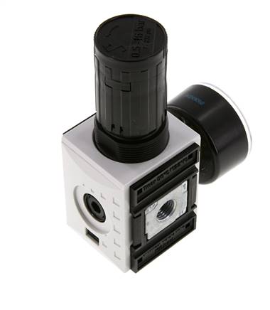 Precisie Drukregelaar G1/4'' 2000l/min 0.5-16.0bar/7-232psi PA Futura 1