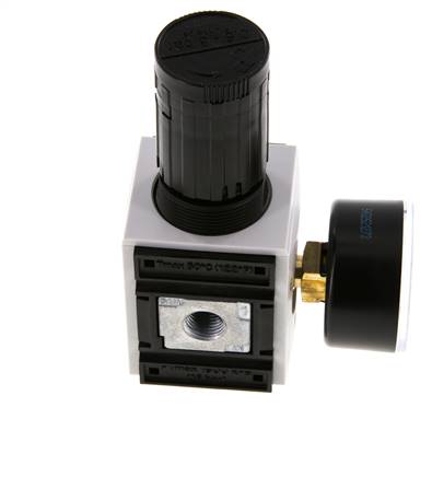 Precisie Drukregelaar G1/4'' 2000l/min 0.5-8.0bar/7-116psi PA Futura 1