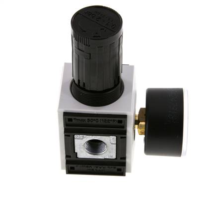 Precisie Drukregelaar G3/8'' 2500l/min 0.1-2.0bar/1-29psi PA Futura 1