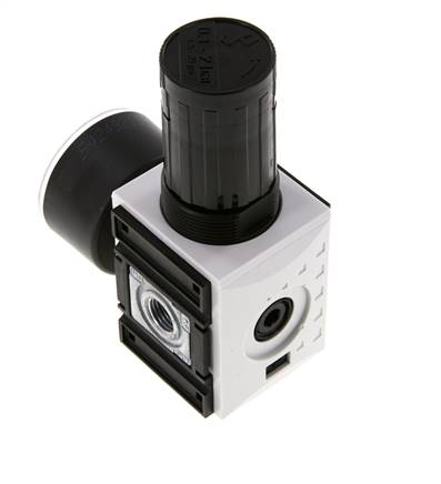 Precisie Drukregelaar G1/4'' 2000l/min 0.1-2.0bar/1-29psi PA Futura 1