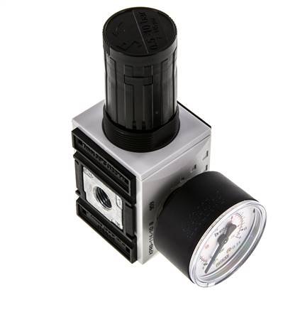 Precisie Drukregelaar G1/4'' 2000l/min 0.5-10.0bar/7-145psi PA Futura 1