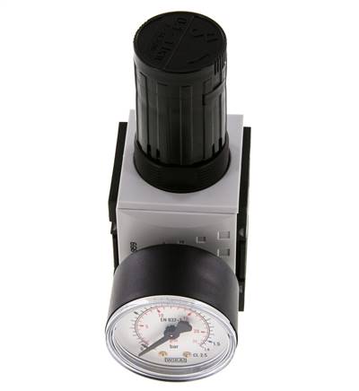 Nauwkeurige Drukregelaar G3/8'' 2500l/min 0.1-1.0bar/1-14psi PA Futura 1