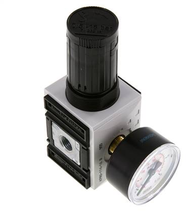 Precisie Drukregelaar G1/4'' 2000l/min 0.5-16.0bar/7-232psi PA Futura 1