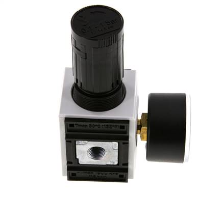 Precisie Drukregelaar G1/4'' 2000l/min 0.1-1.0bar/1-14psi PA Futura 1