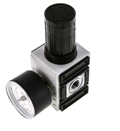 Precisie Drukregelaar G1/4'' 2000l/min 0.5-10.0bar/7-145psi PA Futura 1