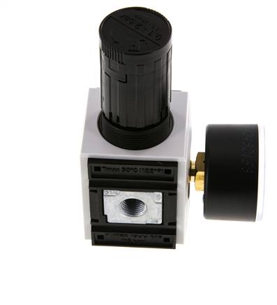 Precisie Drukregelaar G1/4'' 2000l/min 0.1-2.0bar/1-29psi PA Futura 1