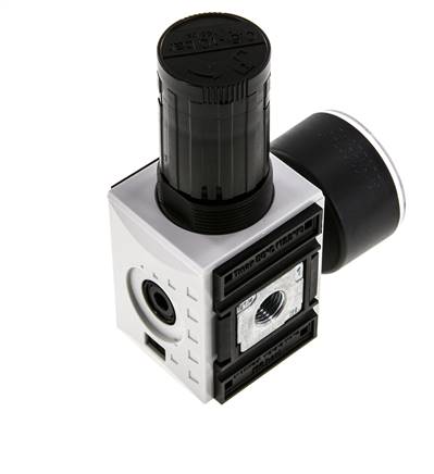 Precisie Drukregelaar G1/4'' 2000l/min 0.5-10.0bar/7-145psi PA Futura 1