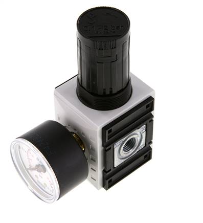 Precisie Drukregelaar G1/4'' 2000l/min 0.1-2.0bar/1-29psi PA Futura 1