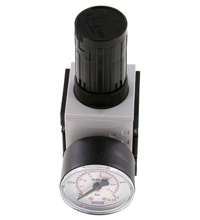 Drukregelaar G1/4'' 2000l/min 0.1-2.0bar/1-29psi PA Futura 1