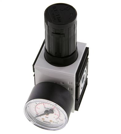 Drukregelaar G1/4'' 2000l/min 0.1-1.0bar/1-14psi PA Futura 1