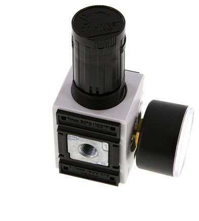 Drukregelaar G1/4'' 2000l/min 0.1-1.0bar/1-14psi PA Futura 1
