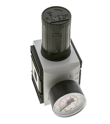 Precisiedrukregelaar voor spruitstukassemblage G1/2''&3/8'' 5200l/min 0.1-2.0bar/1-29psi PA Futura 2