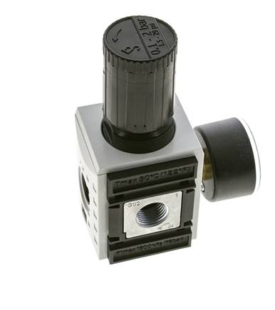 Precisiedrukregelaar voor spruitstukassemblage G1/2''&3/8'' 5200l/min 0.1-2.0bar/1-29psi PA Futura 2