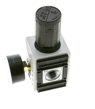 Drukregelaar voor Verdeelblok G1/2'' en 3/8'' 5200l/min 0,5-8,0bar/7-116psi Futura 2