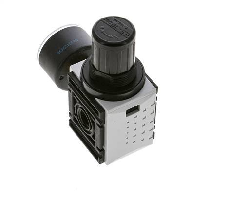 Drukregelaar voor Verdeelblok G1/4'' 1000l/min 0,5-10,0bar/7-145psi 40 mm Manometer Futura 0