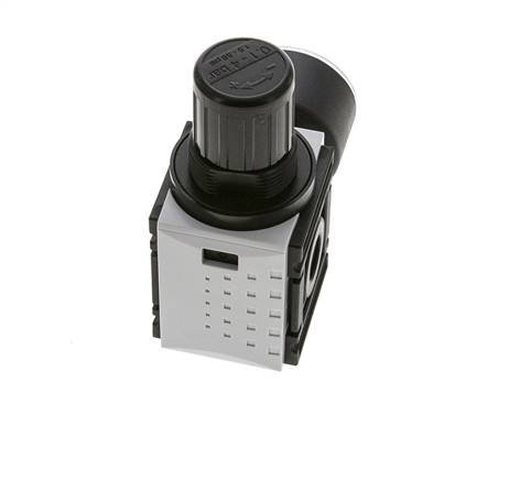 Drukregelaar voor Manifold Assemblage G1/4'' 1000l/min 0.2-4.0bar/3-58psi PA 40 mm Manometer Futura 0
