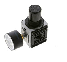Drukregelaar voor Verdeelblok G1/4'' 1000l/min 0,5-10,0bar/7-145psi 40 mm Manometer Futura 0