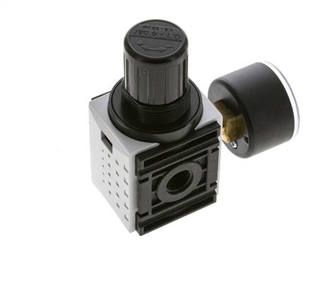 Drukregelaar voor Manifold Assemblage G1/4'' 1000l/min 0.2-4.0bar/3-58psi PA 40 mm Manometer Futura 0