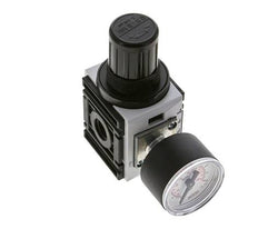 Drukregelaar voor Manifold Assemblage G1/4'' 1000l/min 0.5-8.0bar/7-116psi PA 40 mm Manometer Futura 0
