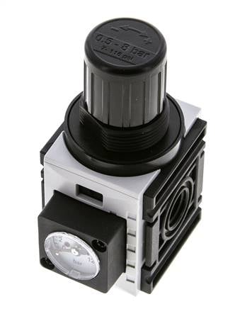 Drukregelaar voor Manifold Assemblage G1/4'' 1000l/min 0.5-8.0bar/7-116psi PA Futura 0