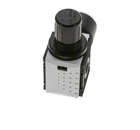 Drukregelaar voor Verdeelblok G1/4'' 1000l/min 0,5-10,0bar/7-145psi 40 mm Manometer Futura 0