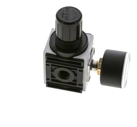Drukregelaar voor Manifold Assemblage G1/4'' 1000l/min 0.5-8.0bar/7-116psi PA 40 mm Manometer Futura 0