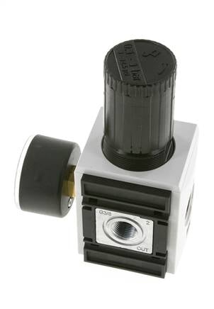 Precisie Drukregelaar G3/8'' 4500l/min 0.1-1.0bar/1-14psi PA Futura 2