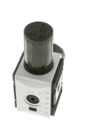 Precisie Drukregelaar G3/8'' 4500l/min 0.5-10.0bar/7-145psi PA Futura 2