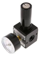 Precisie Drukregelaar G1/4'' 2100l/min 0.2-6.0bar/3-87psi Zink Spuitgiet Cilinderslot Multifix 1