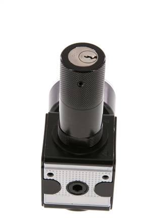 Precisie Drukregelaar G1/4'' 2100l/min 0.2-6.0bar/3-87psi Zink Spuitgiet Cilinderslot Multifix 1