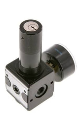 Precisie Drukregelaar G1/4'' 2100l/min 0.1-3.0bar/1-44psi Zink Spuitgiet Cilinderslot Multifix 1