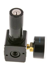 Precisie Drukregelaar G1/4'' 2100l/min 0.1-3.0bar/1-44psi Zink Spuitgiet Cilinderslot Multifix 1