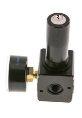 Precisie Drukregelaar G1/4'' 2100l/min 0.1-3.0bar/1-44psi Zink Spuitgiet Cilinderslot Multifix 1