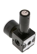 Precisie Drukregelaar G1/4'' 2100l/min 0.5-10.0bar/7-145psi Zink Spuitgiet Cilinderslot Multifix 1