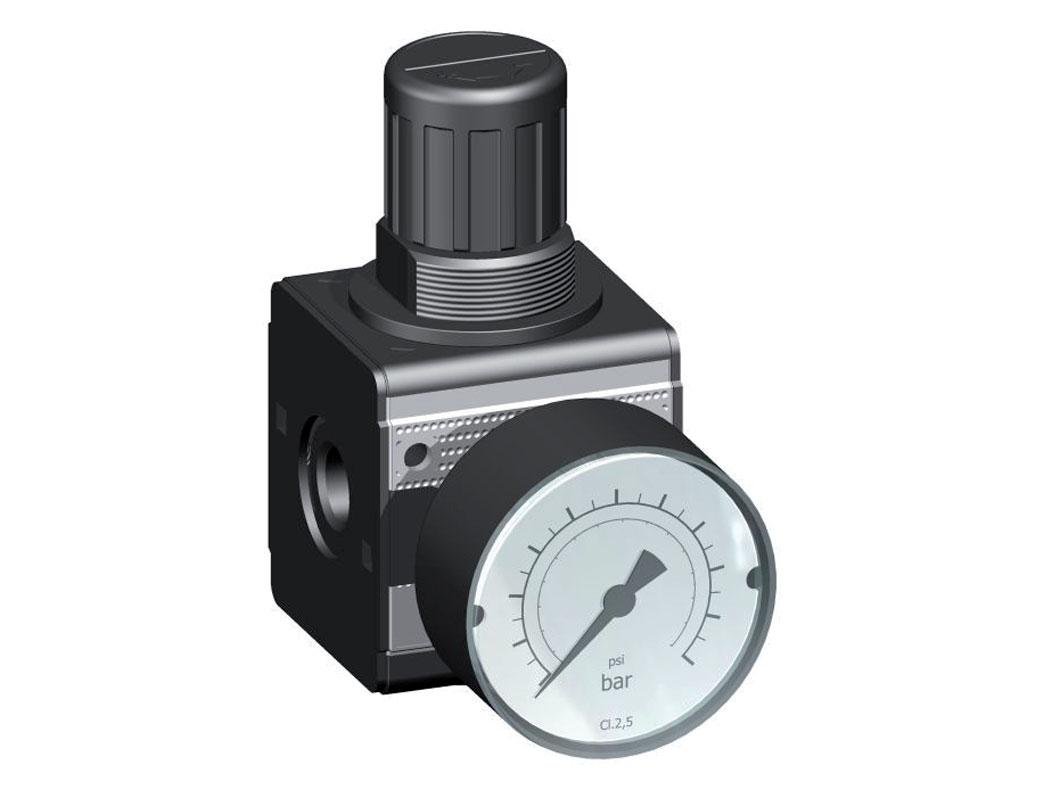 Drukregelaar G3/8'' 2100l/min 0,5-16,0bar/7-232psi Cilinderlock Multifix 1